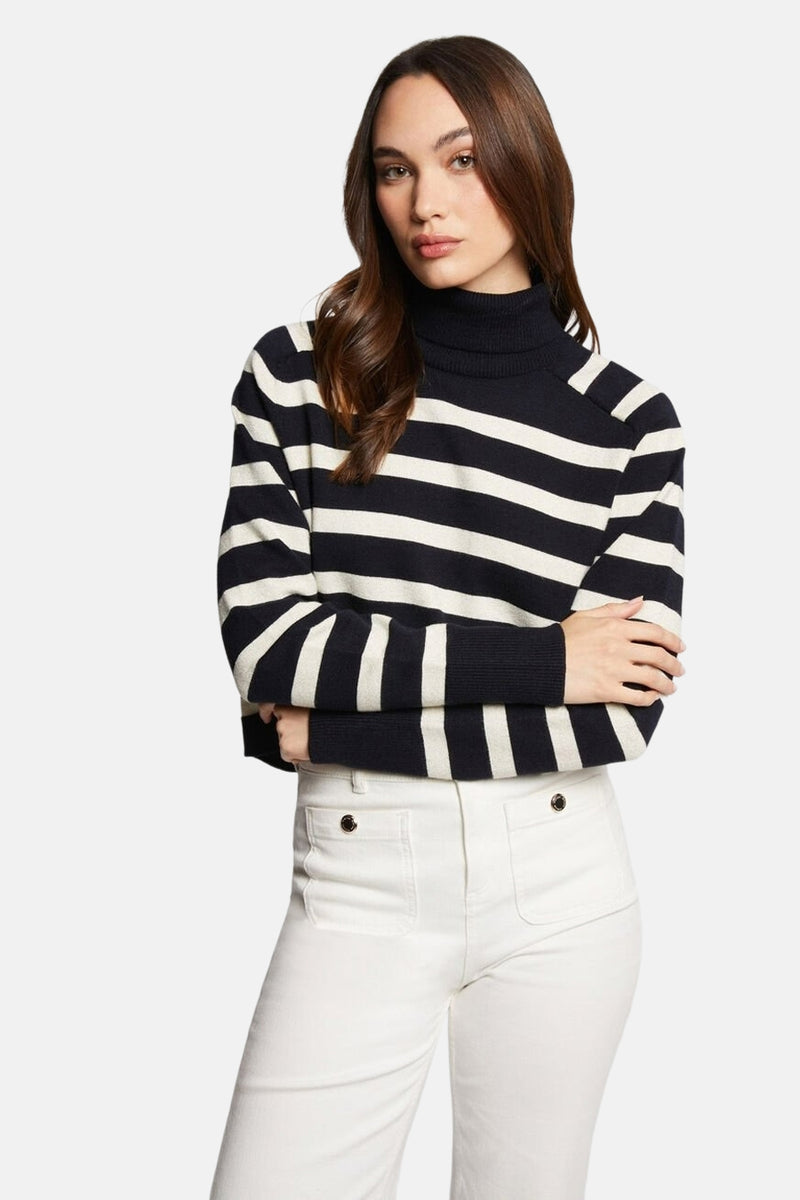 Pull col montant Bleu - Morgan de Toi