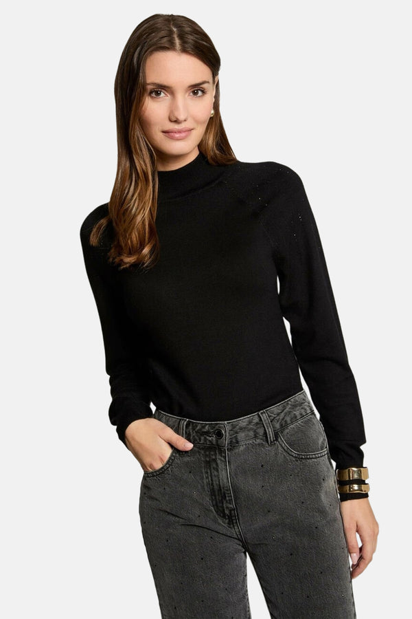 Pull col rond Noir - Morgan de Toi