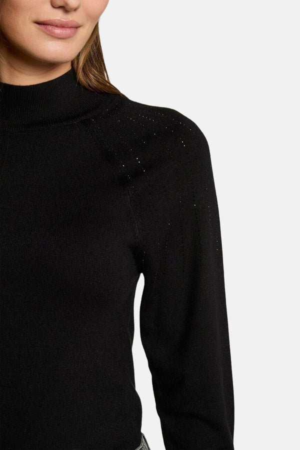 Pull col rond Noir - Morgan de Toi