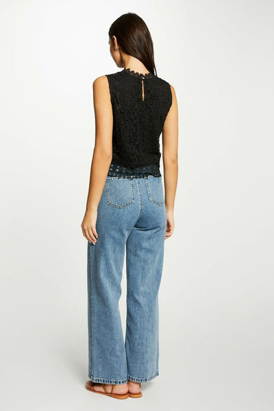Blouse (zonder mouwen) Zwart - Morgan de Toi