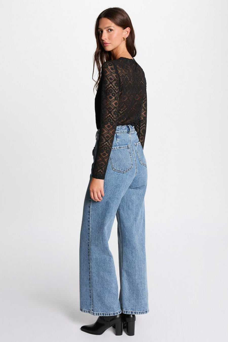 Top (lange mouwen) Zwart - Morgan de Toi