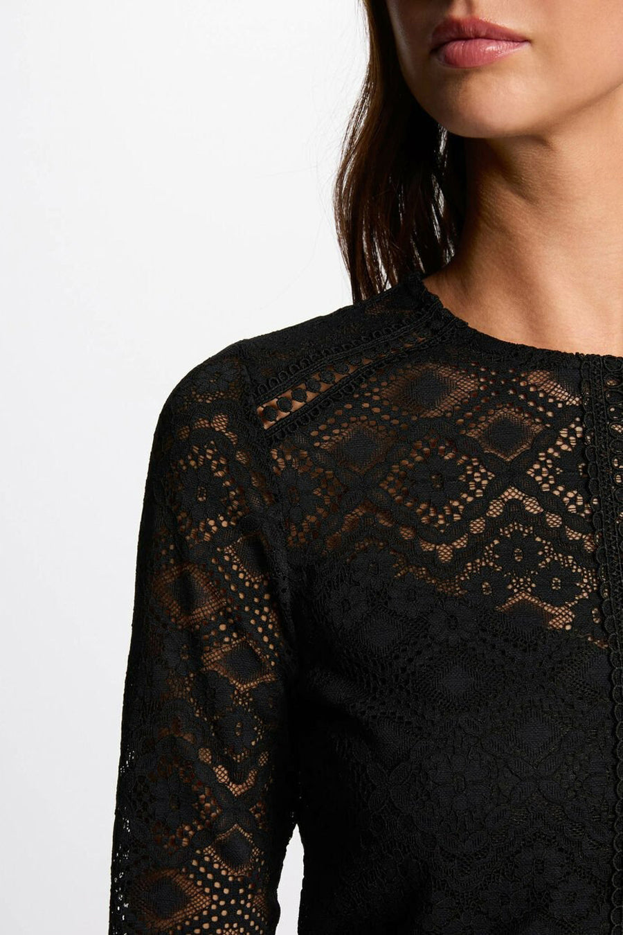 Top (lange mouwen) Zwart - Morgan de Toi