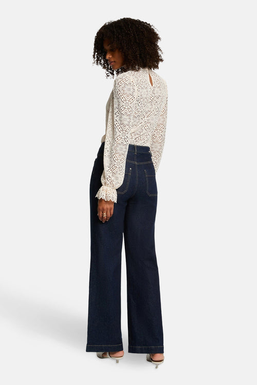 Blouse met lange mouwen - wit