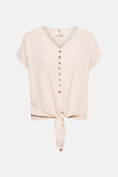 Top (korte mouwen) Beige - Terra di Siena
