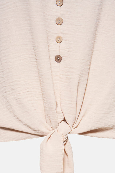 T-shirt met korte mouwen - beige