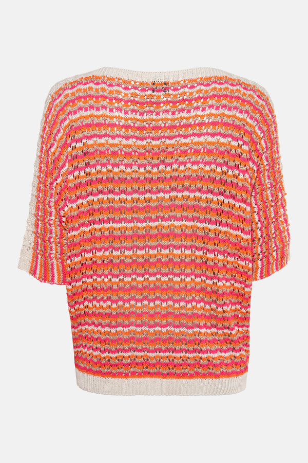Pull col rond Multicolore - Terra di Siena