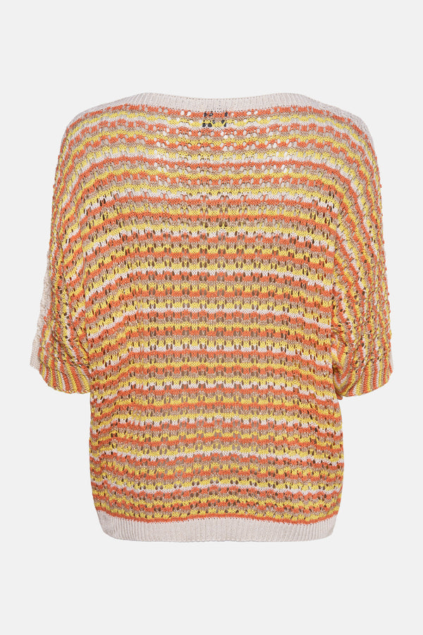 Pull col rond Multicolore - Terra di Siena