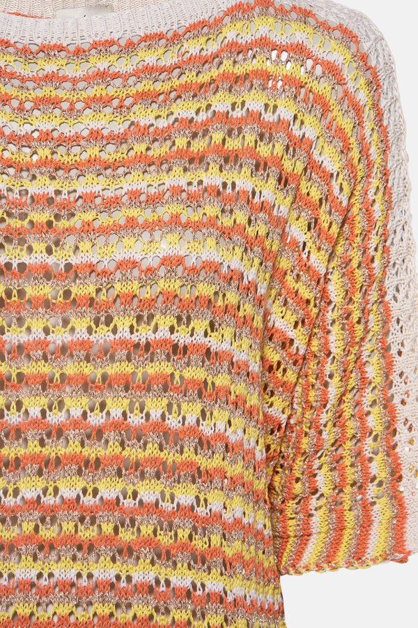 Pull col rond Multicolore - Terra di Siena