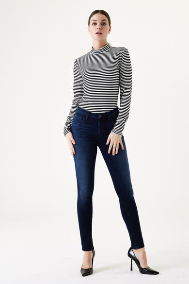 CELIA SUPER SLIM - dark blue denim