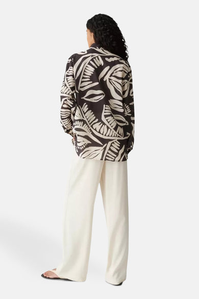 Hemd met lange mouwen - bruin