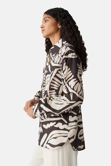 Hemd met lange mouwen - bruin