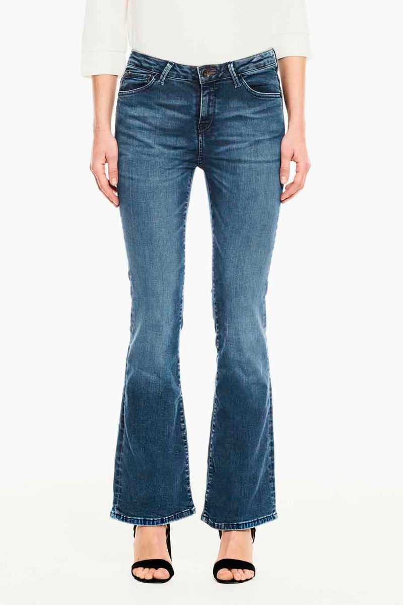 Celia flare - dark blue denim