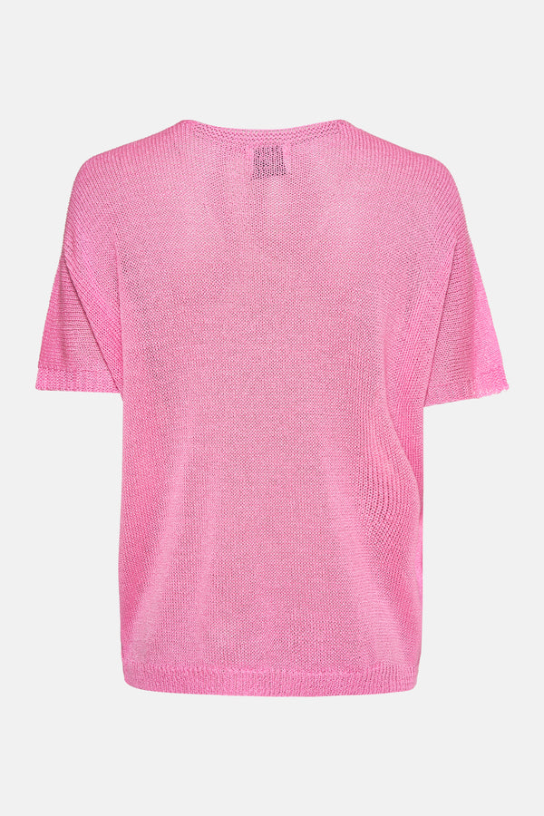 Pull col V Rose - Terra di Siena