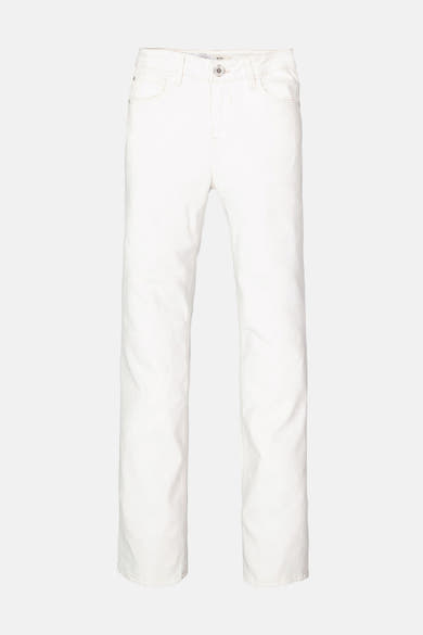 Jean droit en denim blanc de GARCIA, coupe classique avec poches avant et arrière.