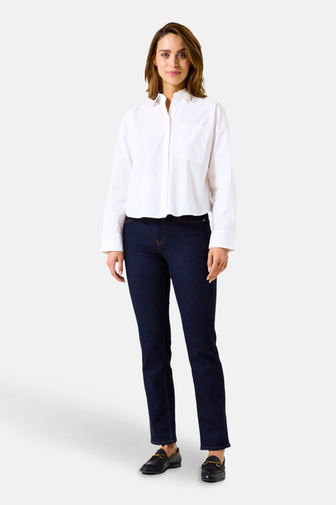 Jeans straight dark blue denim - GARCIA