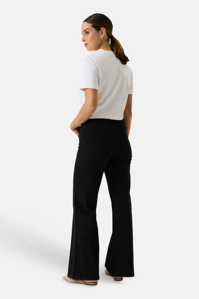 Jeans wide black denim - GARCIA