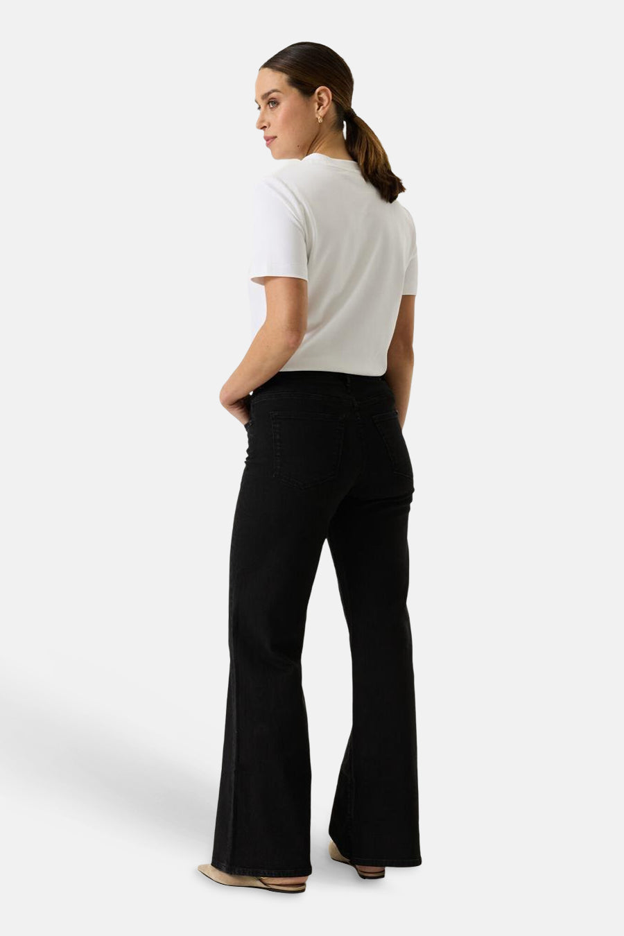 Jeans wide black denim - GARCIA