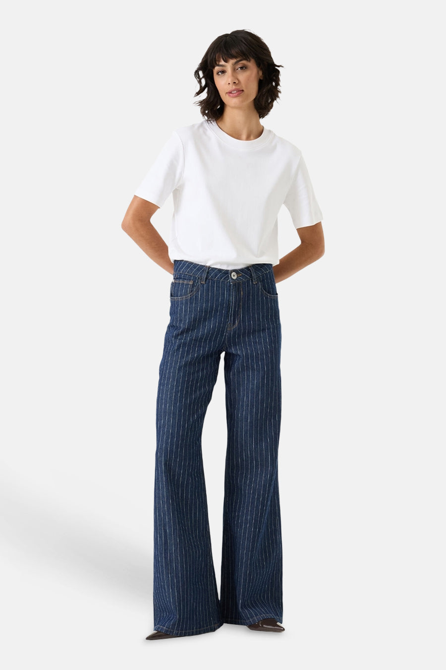 Jeans wide mid blue denim - GARCIA