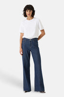 Jeans wide mid blue denim - GARCIA