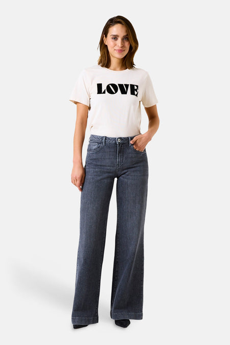 Jean large mid grey denim - GARCIA