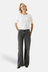 CELIA WIDE - mid grey denim