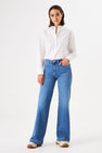 CELIA WIDE - mid blue denim