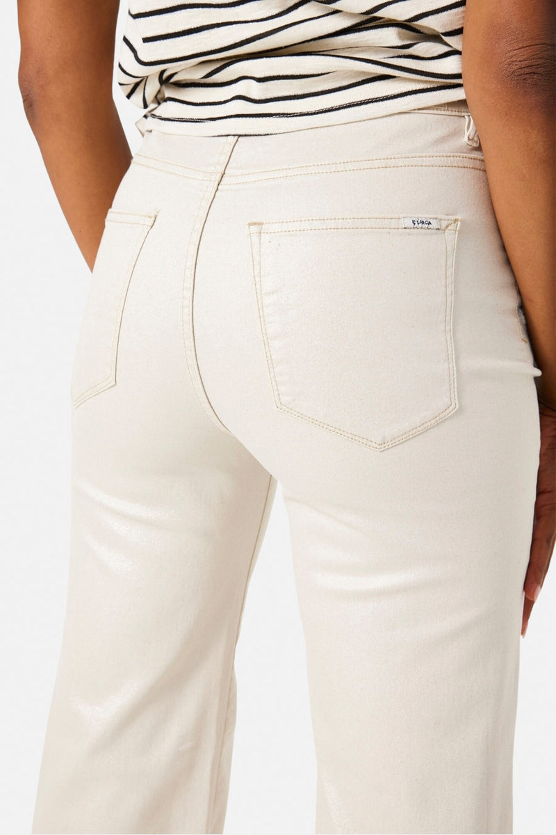 Jeans wide off white denim - GARCIA