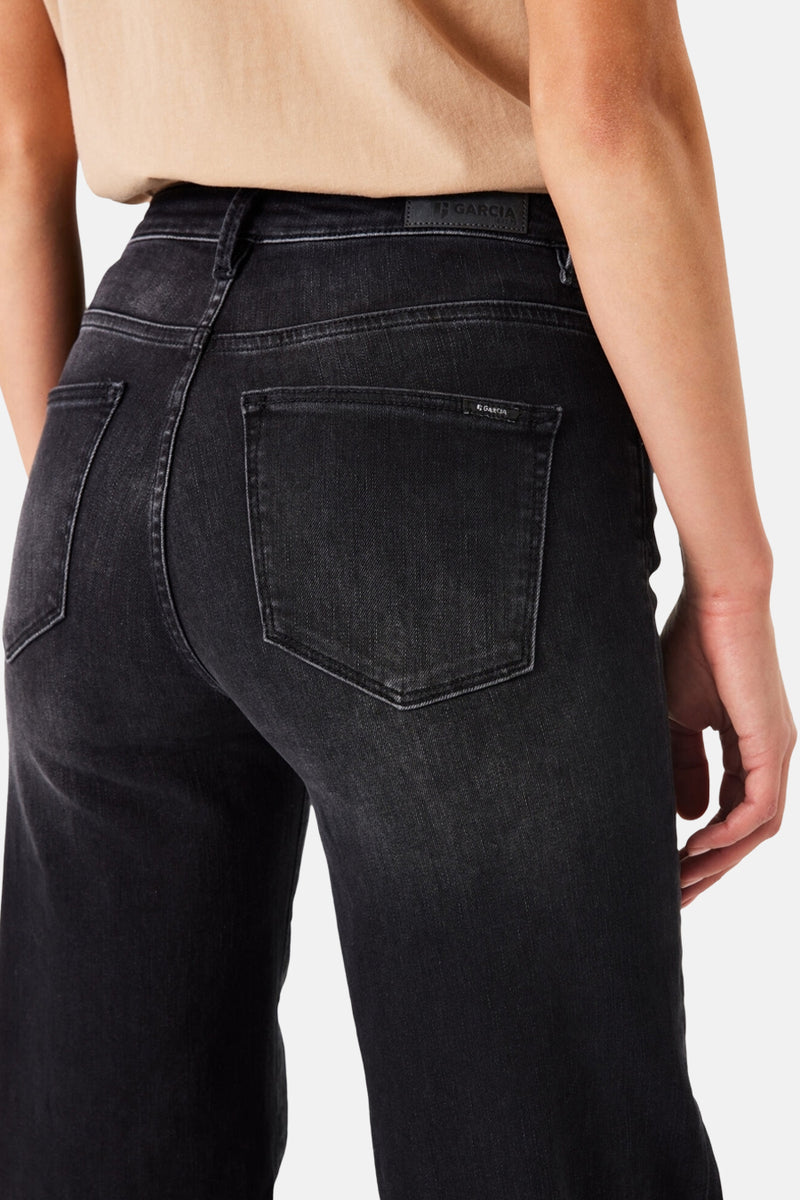 CELIA WIDE - black denim