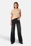 CELIA WIDE - black denim