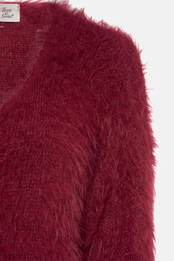 Pull col rond Rouge - Terra di Siena