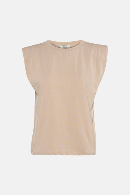 T-shirt met korte mouwen - beige
