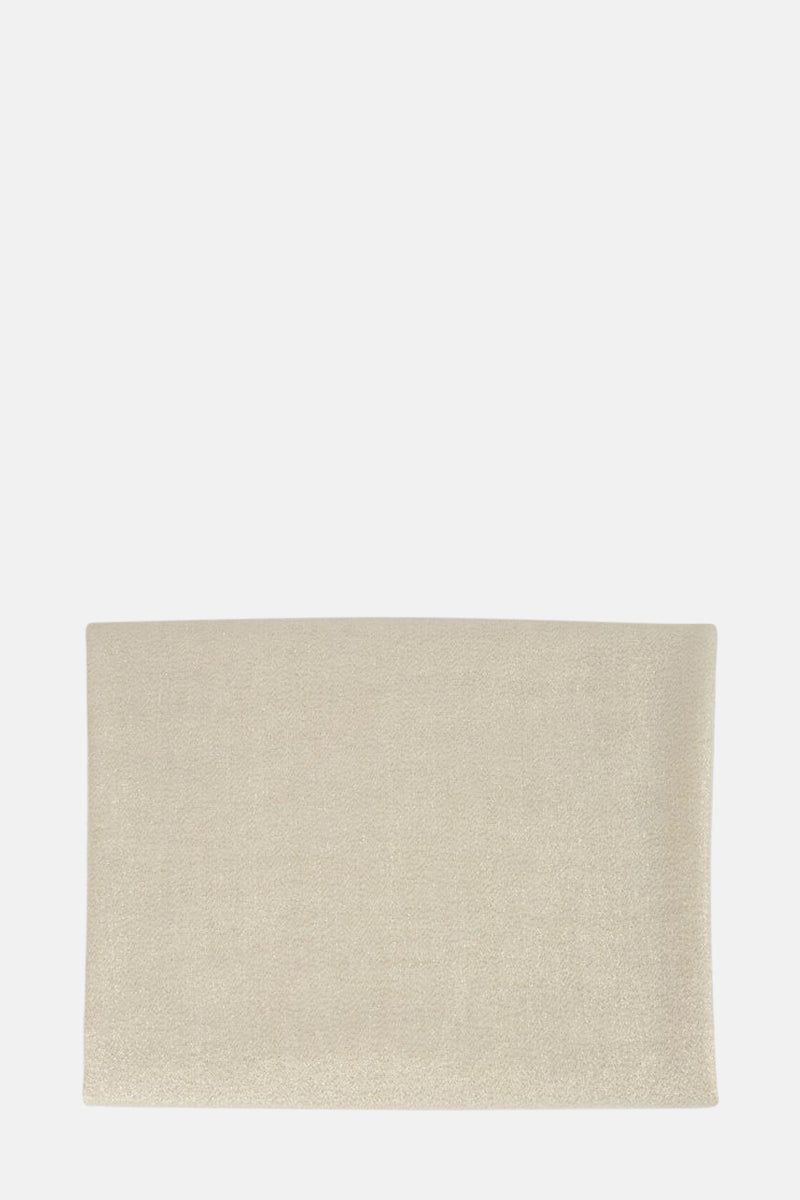 Beige sjaal van Morgan de Toi, met een delicate textuur en een elegante neutrale tint.