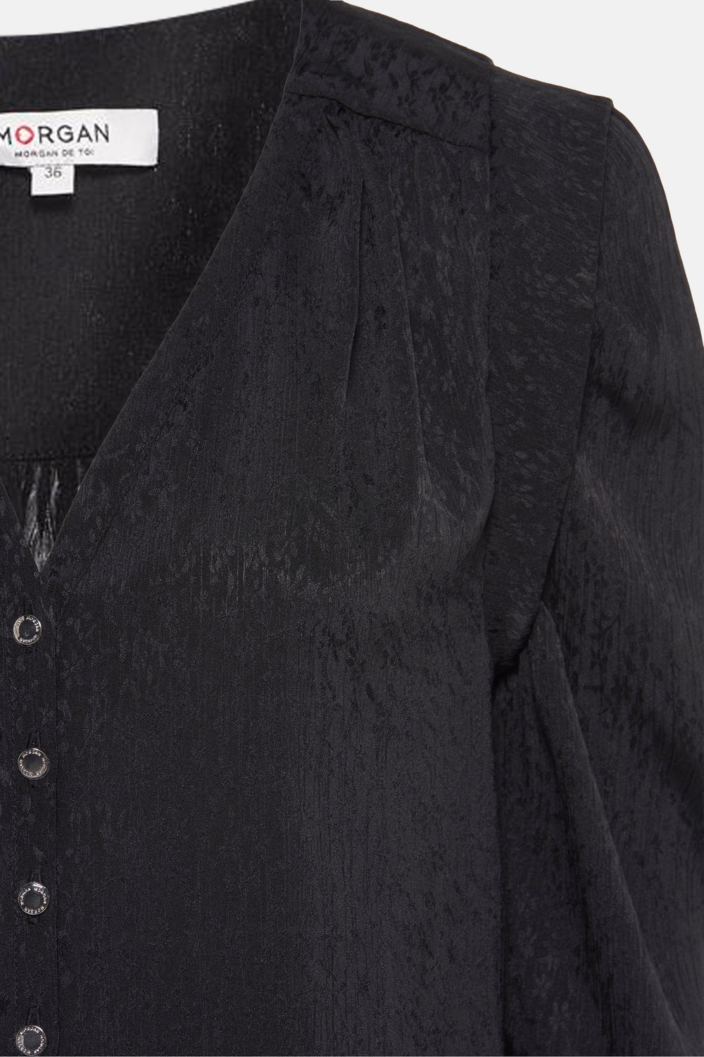 Blouse (lange mouwen) Zwart - Morgan de Toi