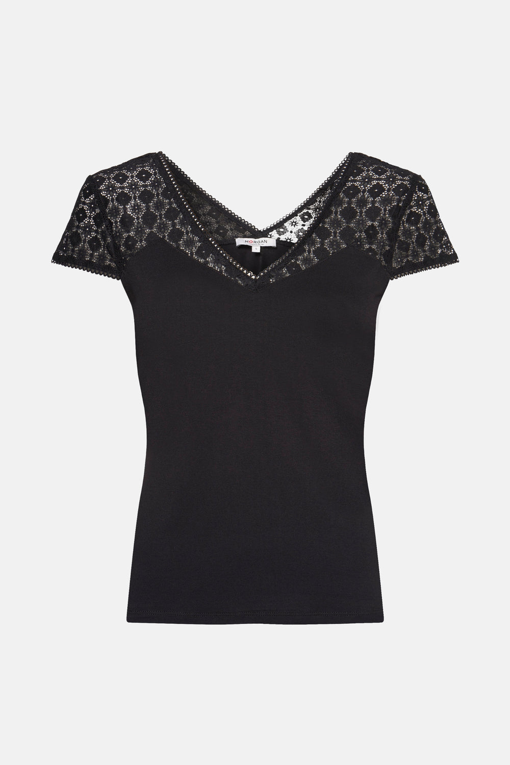Top uni manches courtes Noir - Morgan de Toi