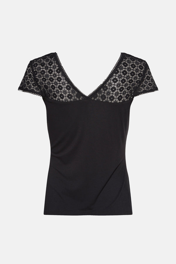 Top (korte mouwen) Zwart - Morgan de Toi