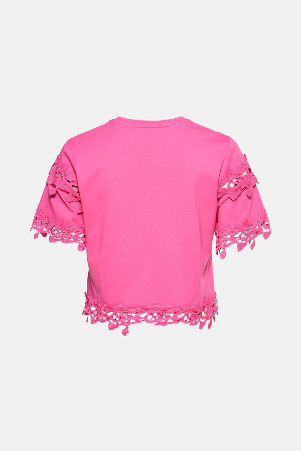Top uni manches courtes Rose - Morgan de Toi