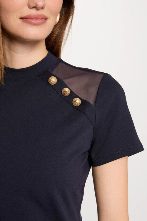 Top (korte mouwen) Blauw - Morgan de Toi