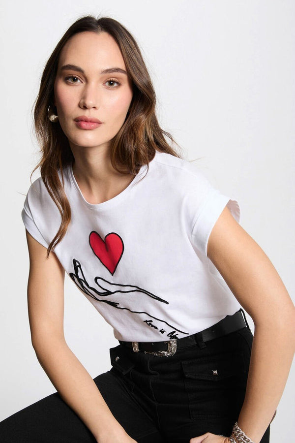 T-shirt (korte mouwen) Wit - Morgan de Toi