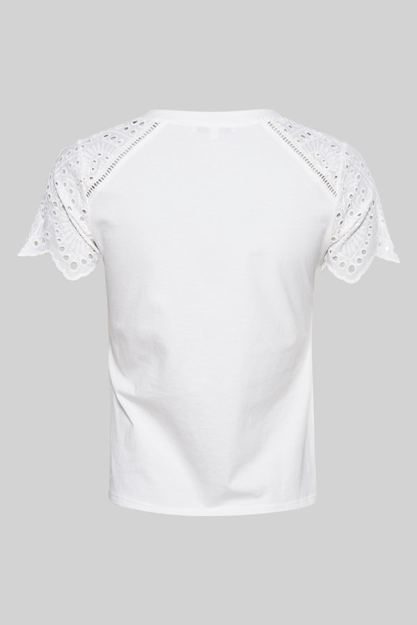 Top uni manches courtes Blanc - Morgan de Toi