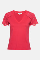 Top uni manches courtes Rose - Morgan de Toi