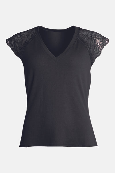 Top (korte mouwen) Zwart - Morgan de Toi