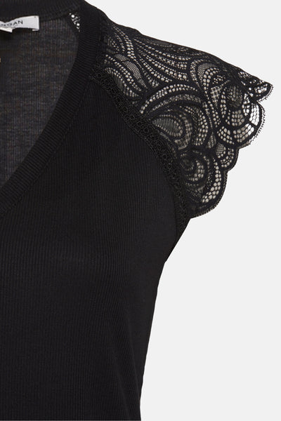 Top (korte mouwen) Zwart - Morgan de Toi