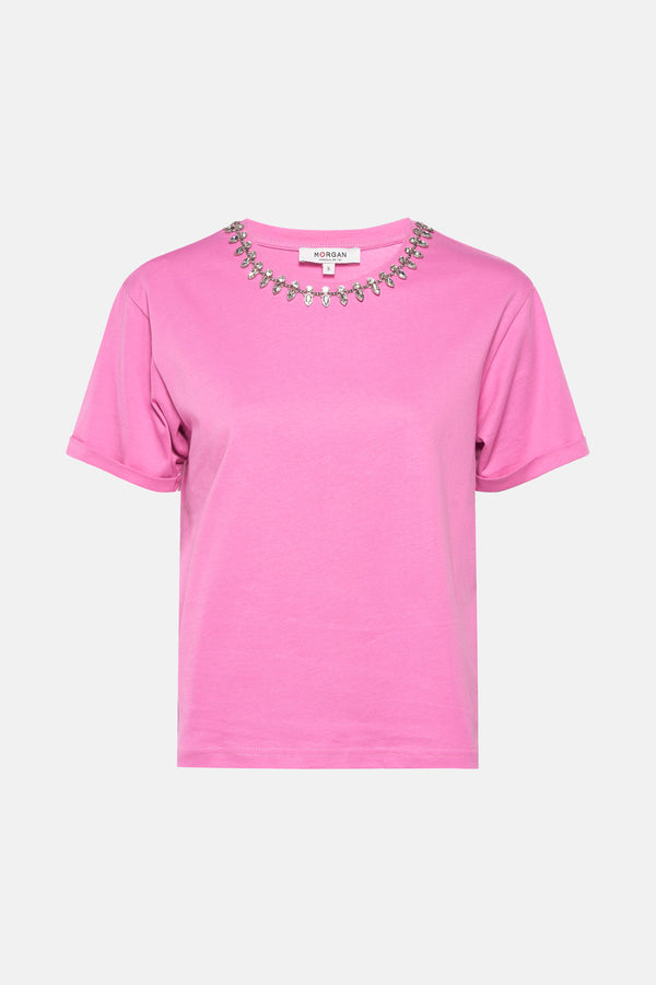 Top (korte mouwen) Roze - Morgan de Toi