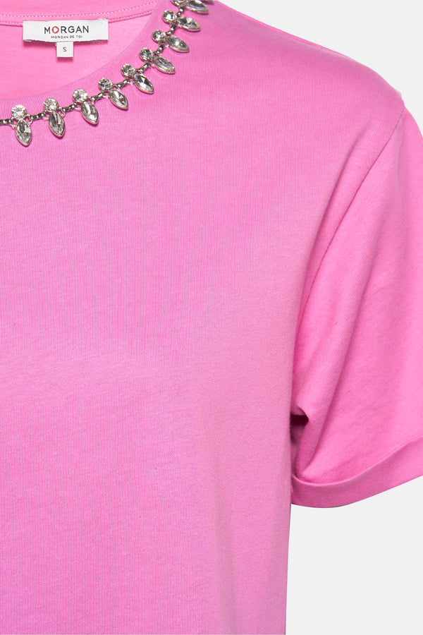 Top (korte mouwen) Roze - Morgan de Toi