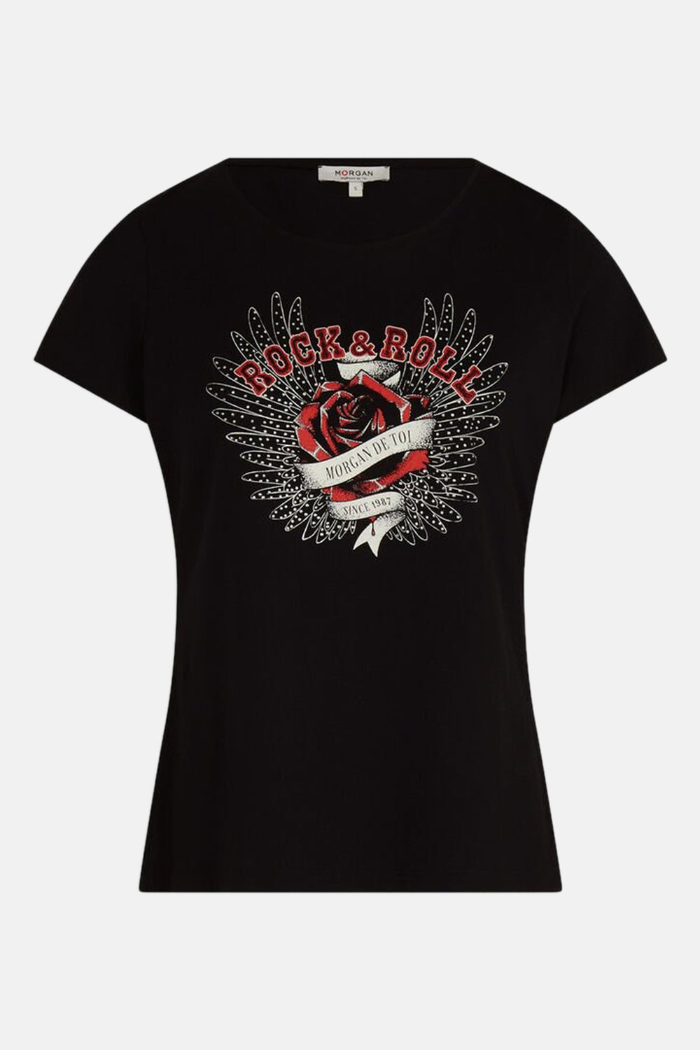 T-shirt (manches courtes) Noir - Morgan de Toi