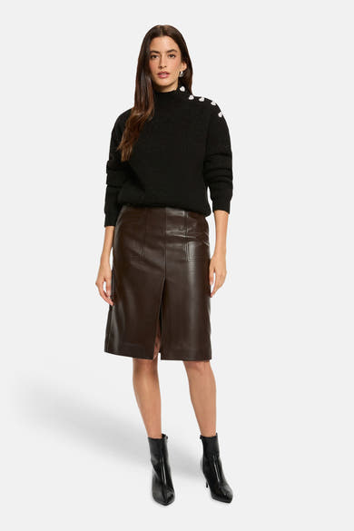 Dames tops rok casual brun - Morgan de Toi