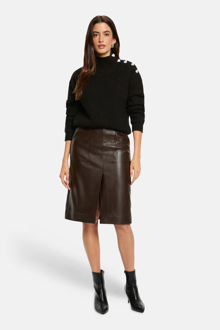 Dames tops rok casual brun - Morgan de Toi