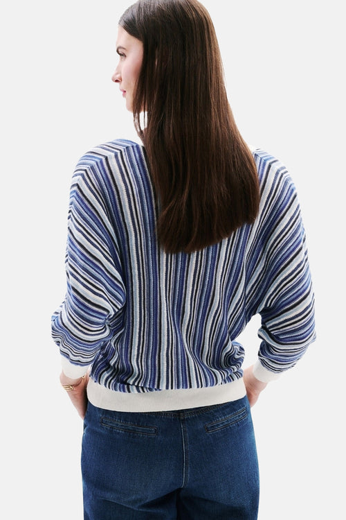 Pull col V Bleu - CAROLL