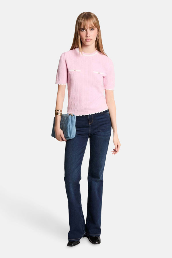 Pull col rond Rose - Morgan de Toi
