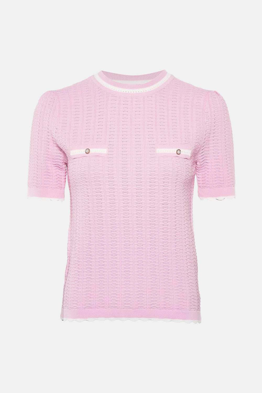 Trui met ronde hals Roze - Morgan de Toi